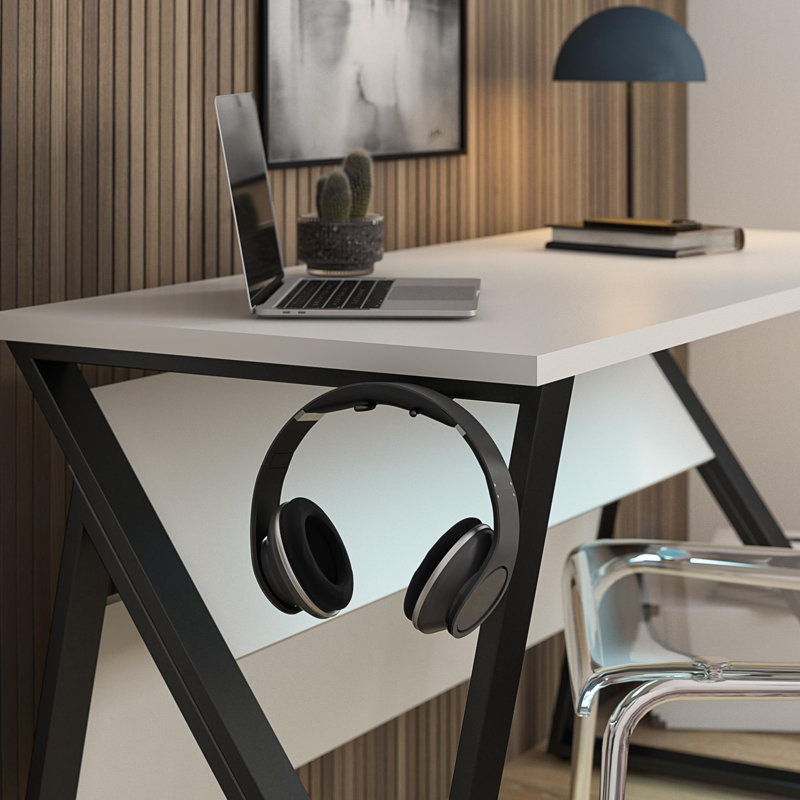 Bureau de jeu à hauteur réglable Genesis, Blanc