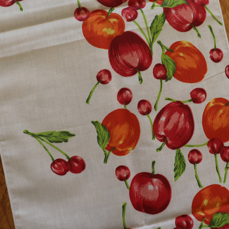Chirana Rectangle Floral Cotton Table Runnner, 60" Rectangle