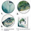 Tortue aquarelle nageant II - 3 pièces sur toile-973233461-973233467