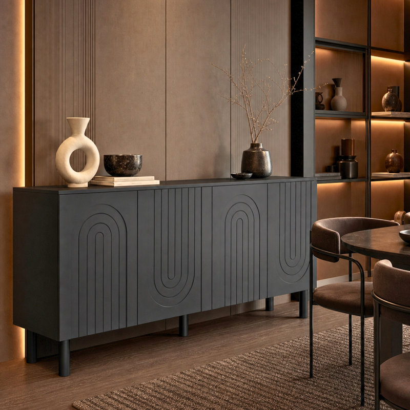 63.2'' W Sideboard Buffet Cabinet