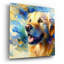  «My Golden Retriever» par Rich Monet, art mural en verre acrylique, 24 po x 24 po-1769976728