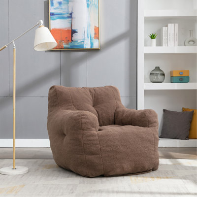 Fauteuil à billes en tissu de peluche Compression