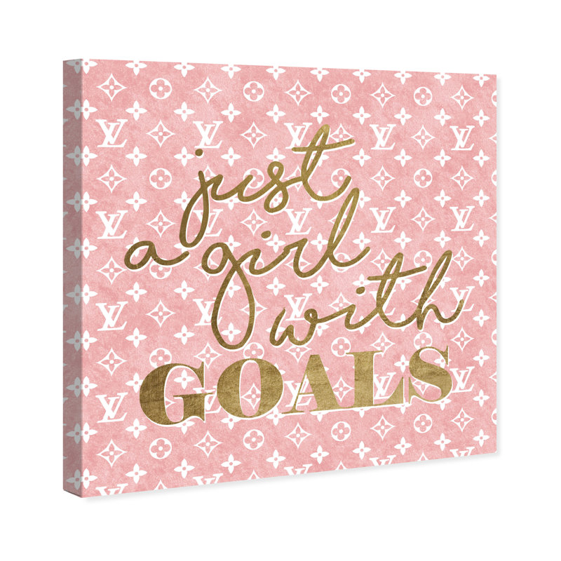«Fashion and Glam Girl With Goals Fashion», impression sur toile, H 30 po x l 30 po x P 1,5 po, Toile tendue