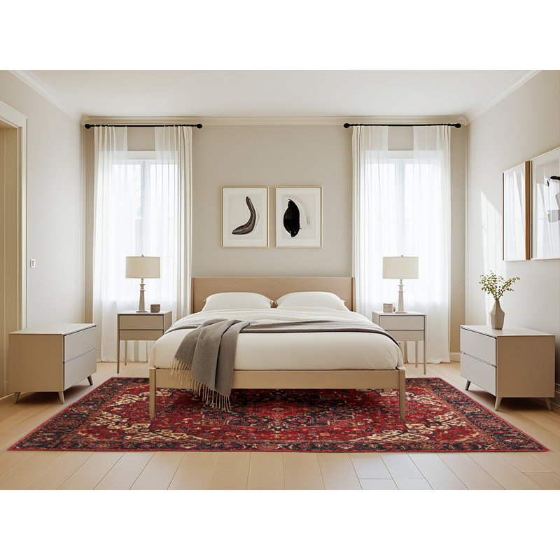 Walbourne Oriental Indoor Rug, Rectangle 5' x 8'