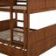 Lit superposé double au-dessus de double avec lit gigogne simple-865873418