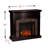 Custinne 45.5'' W Ebony Electric Fireplace