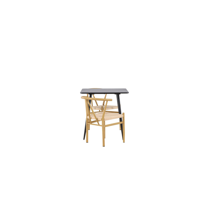 Walters 2 - Person Dining Set, Beige, Beige