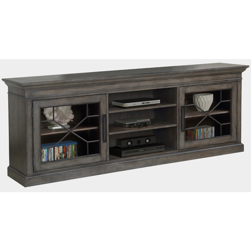 Zenna TV Stand for TVs up to 88", Smokey Gray