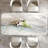 Rectangular marble dining table