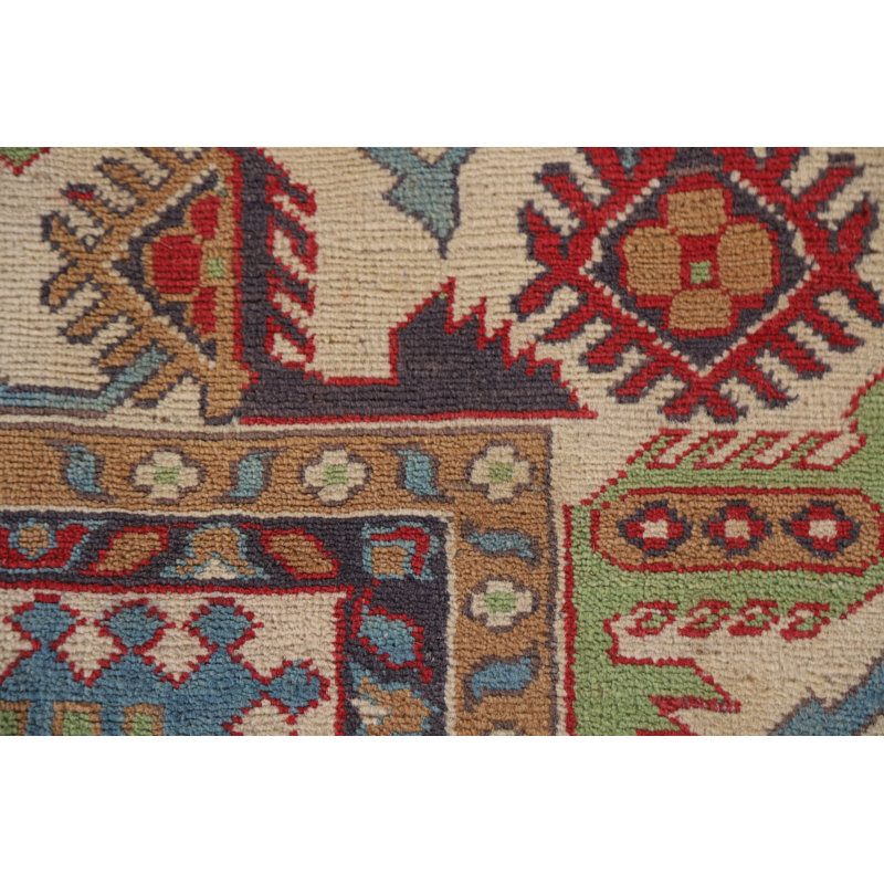 Tapis oriental bleu clair Kazak