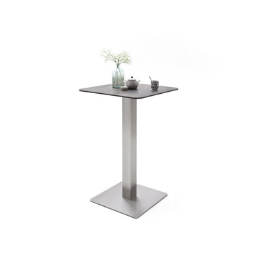 Michaella Glass Top Metal Base Dining Table