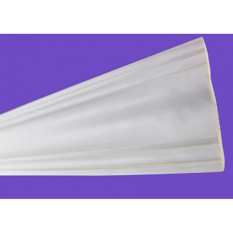 Primed White High-Density Urethane Crown Molding 96"