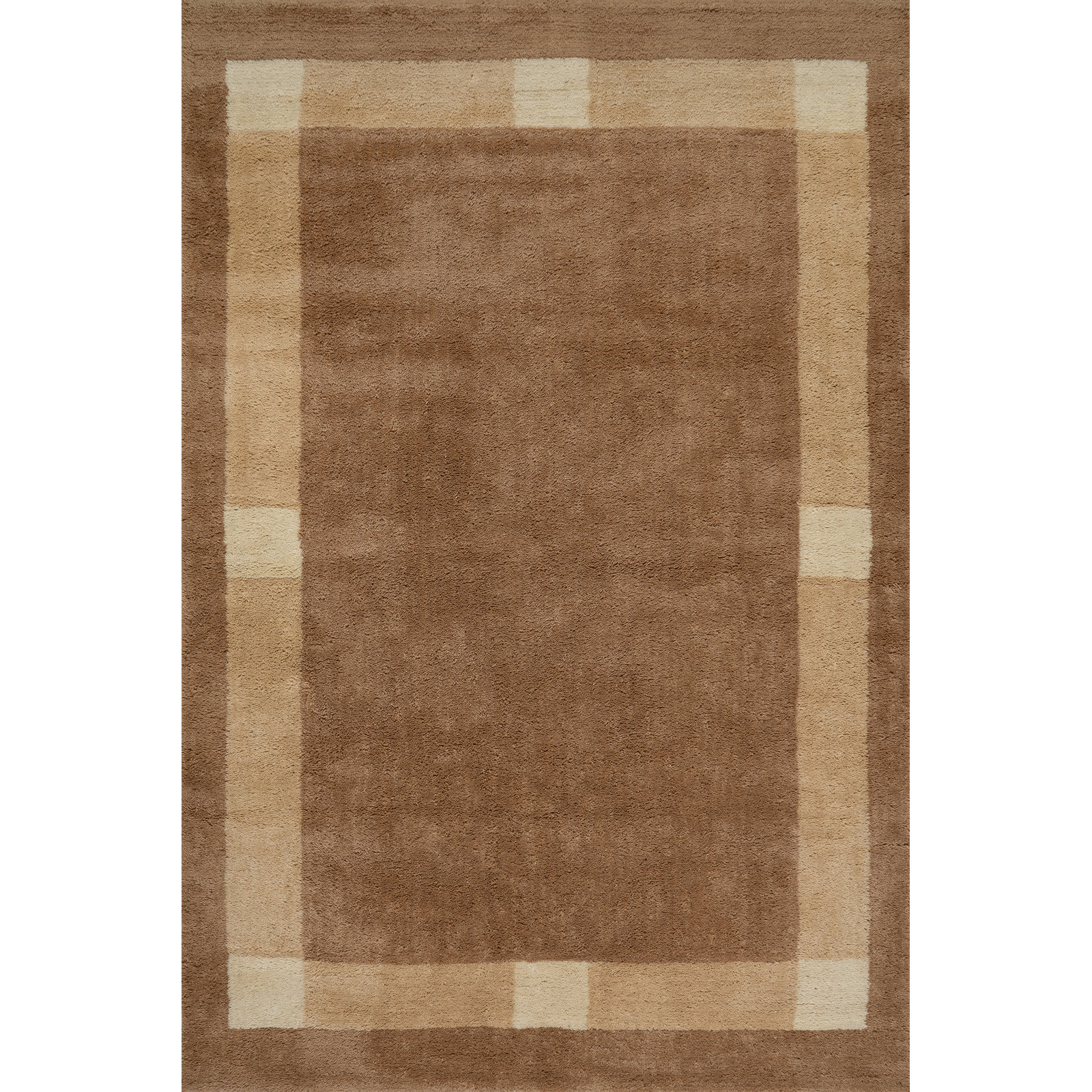 Bordered Hand-Tufted Rug, Rectangle 8'6" x 11'6"