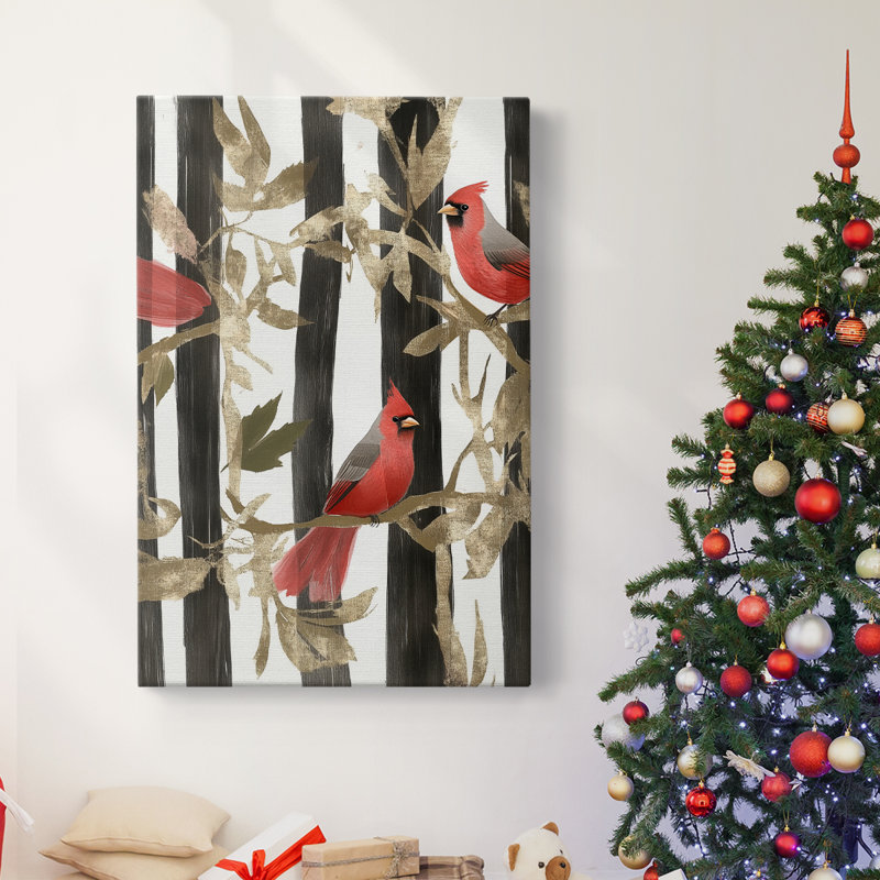 Art des Fêtes de Noël - Toile tendue avec châssis CD XXXVI, H 27 po x l 18 po