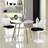 Modholic Tulip Swivel Side Chair, Black-929971210-873244884