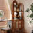 Tan Solid Wood Corner cabinet