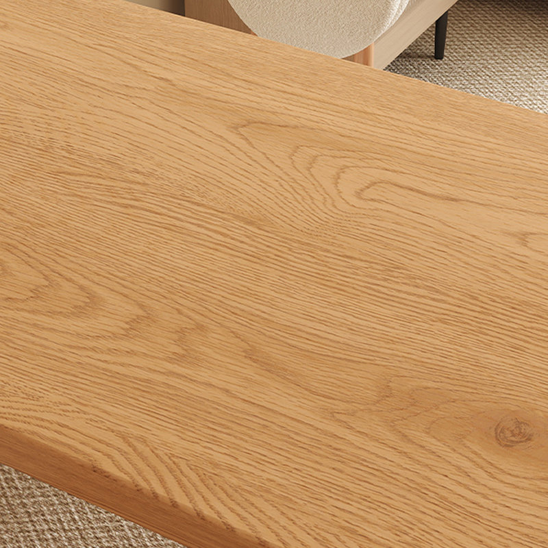 Creative Asymmetrical Design Solid Wood Desk, 29.52" H x 70.86" W x 31.49" D