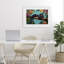 «Lazy Day Black Leopard», reproduction sous verre encadrée, design par Petal Prints Design-379580755-379580758