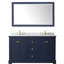 Ensemble de meuble-lavabo double 60 "avec miroir Avery-97812918-97812921