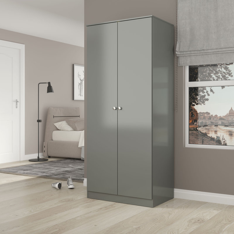 Sydnea 2 Door Wardrobe, Grey