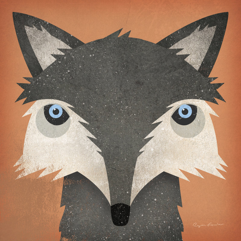 Timber Wolf by Ryan Fowler - Wrapped Canvas Art Prints, 30cm H x 30cm W