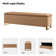 Mayowa Modern 60" Wide Storage Bench with  Two Ottomans and Diamond Weave Patterns