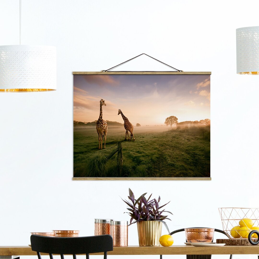 Fotodruck Surreal Giraffes