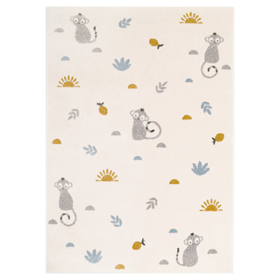 Cogburn Tufted Beige/Grey/Blue Rug