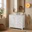 Ensemble de meuble-lavabo simple autoportant avec 5 tiroirs-844043517