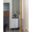 Miroir mural arqué de style antique avec cadre doré