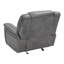 Fauteuil inclinable rembourré et rembourré gris
