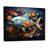 Fishing Whale Of Colors IV - Fishing Framed Canvas Print Hunting Wall Art-429220360-429220356
