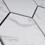 Carreau de mosaïque en porcelaine mate nid d'abeille 10,08 po x 11,64 po Porcetile