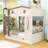 Bunk Bed with Storage Drawers and Shelves
