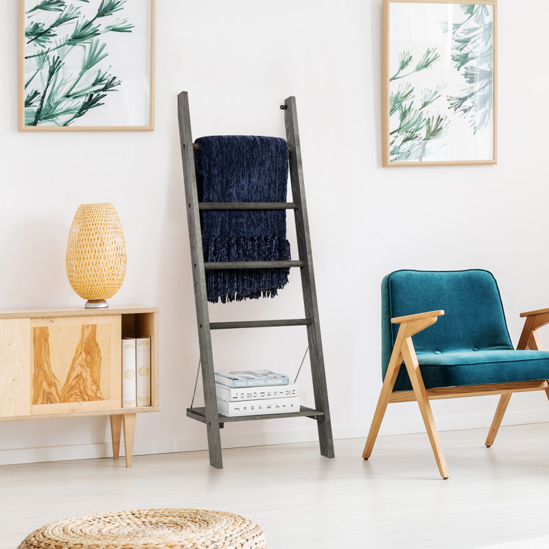 Wood 4 Wall Towel Rack