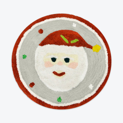 Barberton Circle Christmas Bath Mat