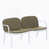 Coussin vert / cadre blanc