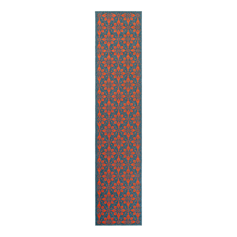 Indoor/Outdoor Trellis Area Rug, Runner 2'7" x 12'
