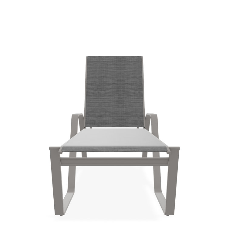Holna Outdoor Rust-Resistant Metal Chaise Lounge