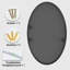 Oval Mirror Bathroom Vanity Mirror Metal Framed Wall-Mounted Mirrors for Bathroom-552513625-552513624