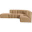 Isleen Upholstered Curved Sectional with Ottoman Reversible-89266674