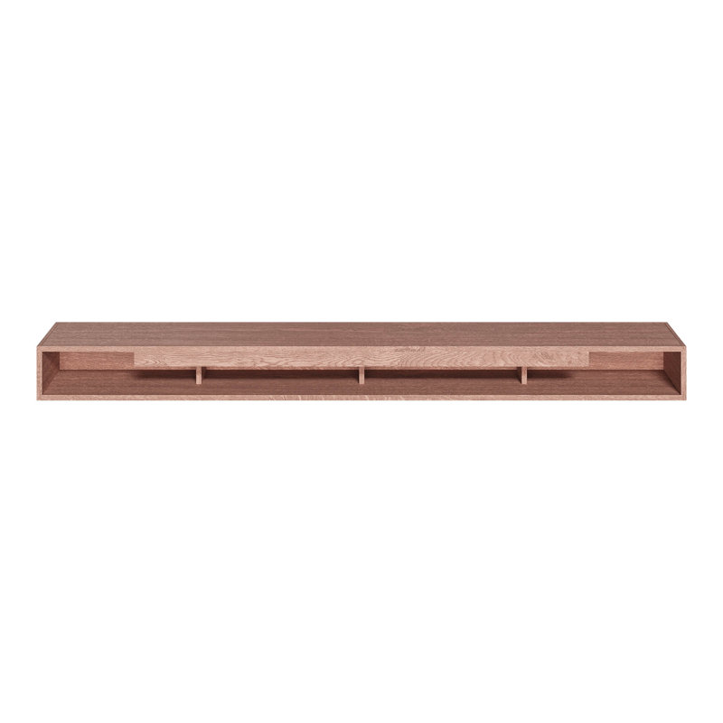 5 In. D X 7.25 In. W X 72 In. L Unfinished White Oak Wood Mantel, 60" L, Natural Red Oak