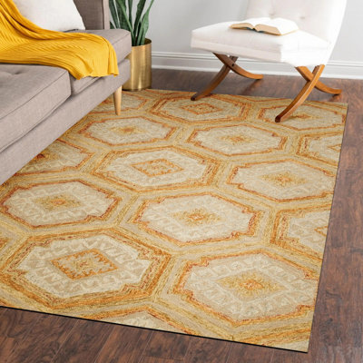 Hand Tufted Wool Geometric Area Rug