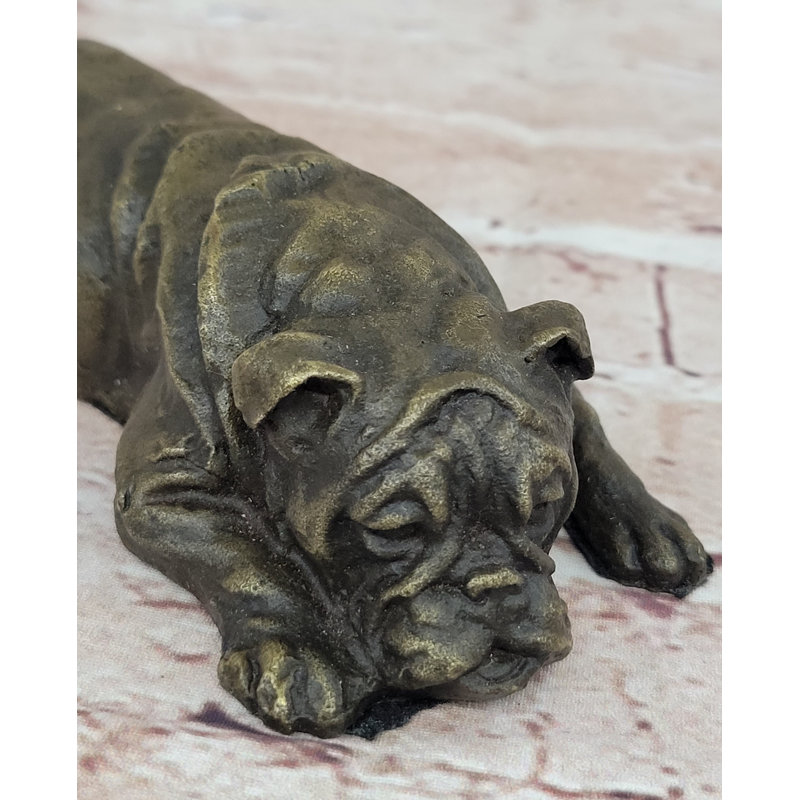 Sculpture de petit bouledogue Strozier