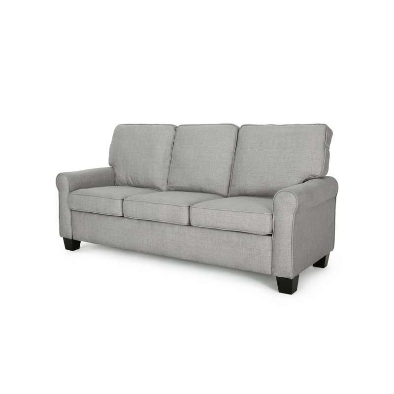 Canapé à accoudoirs roulés 75,5 po Truda, Gris
