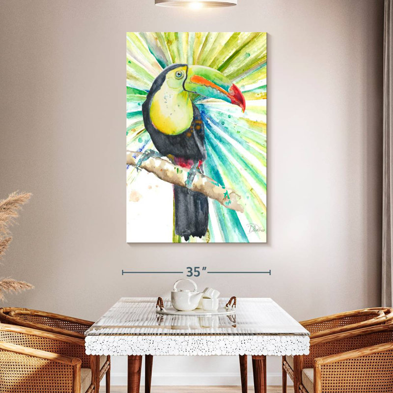 Brampt Bright Tropical Toucan, 51" H x 34" W