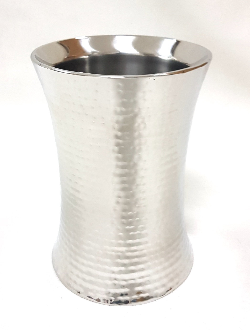 Gracie Oaks Conradina Silver 9.25" Indoor / Outdoor Stainless Steel Table Vase | Wayfair