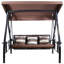 Padded swing with steel frame and stand-96369162