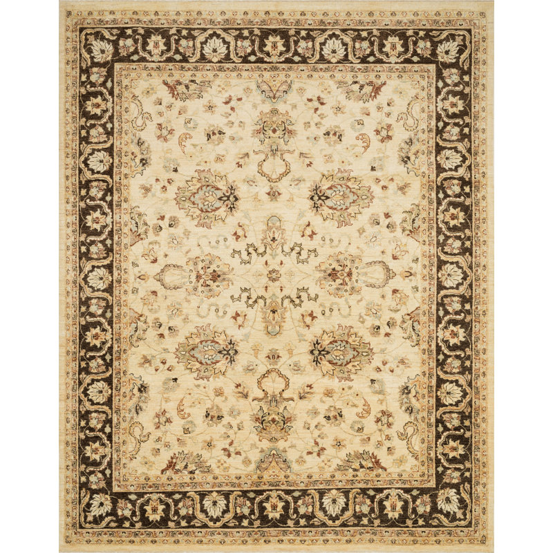 Durden Wool Oriental Indoor Rug, Rectangle 4' x 6'