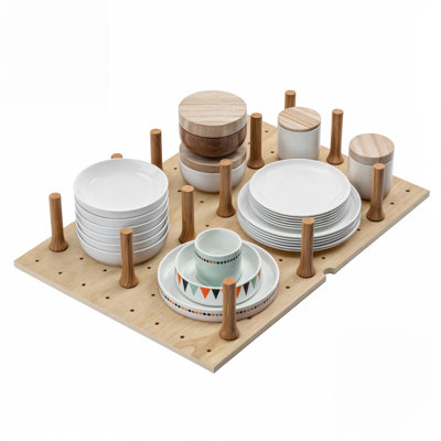  Ensemble de rangement de tiroir perforé avec chevilles Dowell